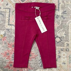 Janie and Jack Baby Girl Pink Leggings